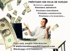 PRÉSTAMO SIN HOJA DE SUELDO