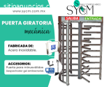 PUERTA GIRATORIA MECÁNICA
