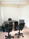 RENTA AMPLIA OFICINA CON MOBILIARIO