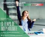 Renta Oficina equipada, incluye domicili