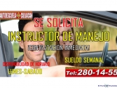 SE SOLICITA INSTRUCTOR DE MANEJO EN CLN.