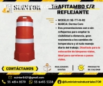 Tambo de seguridad con reflejante