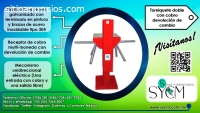 TORNIQUETE DOBLE CON SISTEMA DE COBRO