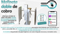 TORNIQUETE DOBLE DE ACCESO CON COBRO