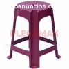 Venta de bancos de plastico en colores