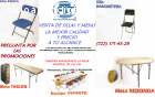 VENTA DE MESAS Y SILLAS PLEGABLES