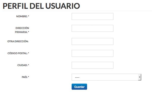 completar perfil de usuario de SitioAnuncios