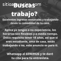 Buscas trabajo?