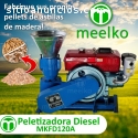 Maquina Meelko pellets con madera 120