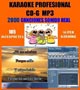 Karaoke Pistas 4, 000 Canciones con Sonido Real en CDG +MP3