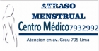 Atraso menstrual Breña  7932992 Lima