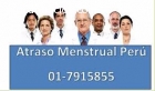 Embarazo no deseado Atraso Menstrual Lim