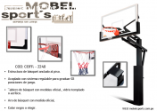 ESTRUCTURA DE BASQUET FIJO DESLIZABLE