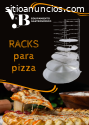RACKS PORTA PIZZA EN ACERO INOXIDABLE