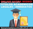 titulos universitarios registrados legal