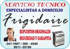 ☼ 2411687 TECNICOS–`vFRIGIDAIRE v´– COCI