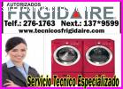 SERVICIO TÉCNICO DE LAVADORAS FRIGIDAIRE