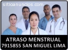 7915855Atraso Menstrual Villa el Salvado
