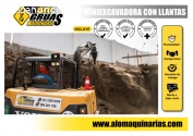 ALQUILER DE MINIEXCAVADORA SOBRE RUEDA