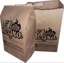 Bolsa de papel Kraf para delivery con im