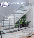 escaleras, barandas de acero inoxidable
