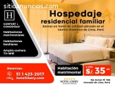 HOTEL FAMILIAR Y DE TRADICIÓN EN LIMA CE