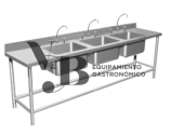 LAVADERO DE 03 POZAS - EQUIPAMIENTO GAST