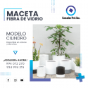 MACETA CILINDRO - FIBRA DE VIDRIO