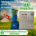 Maquina Meelko para pellets con madera