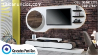 mueble de tv, mueble de tv con luces led