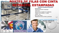 POSTES DE FILAS EN ALUMINIO