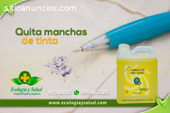 Removedor ecológico de manchas de tinta