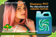 Shampoo PH7 ecológico de cabello teñido
