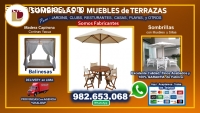 Sombrillas, Mesas y Sillas para Terraza