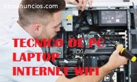TECNICO DE INTERNET WIFI FIBRA OPTICA PC