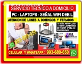 Tecnico Pc internet laptops cableados