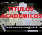 Titulos academicos inmediatos