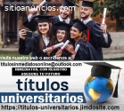 VENDO TITULOS UNIVERSITARIOS TODO PERU