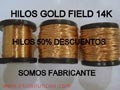 Materiales gold Field 14k para armar joyerias.