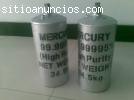líquido blanco plateado mercurio