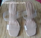 SANDALIAS DAMAS QUPID T/36 TACON TRANSP.