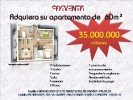 APARTAMENTOS DE  60M² POR 35MILLONES